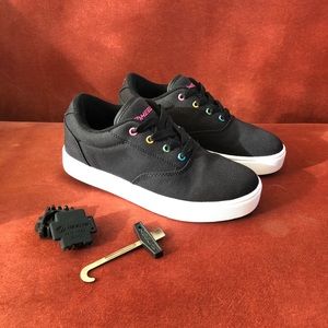 NWOT Heelys Black w/ Rainbow Accents